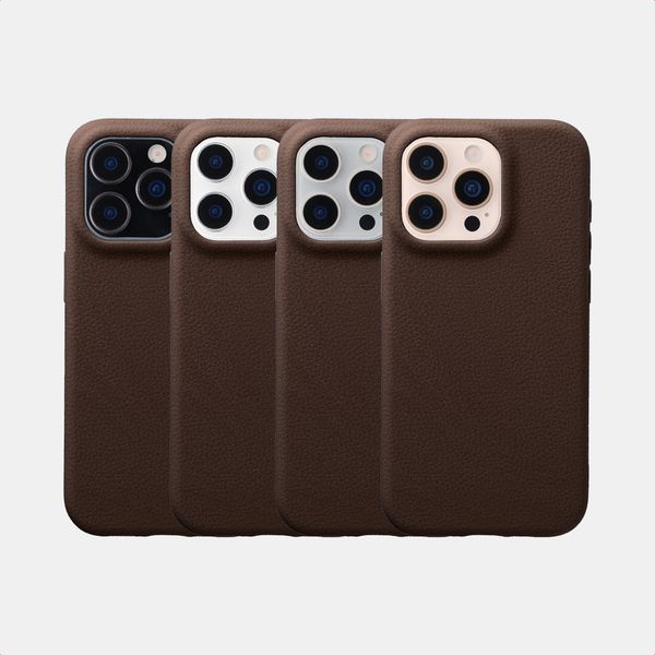 imoshion Coque arrière Texture Apple iPhone 16 Pro - Marron foncé