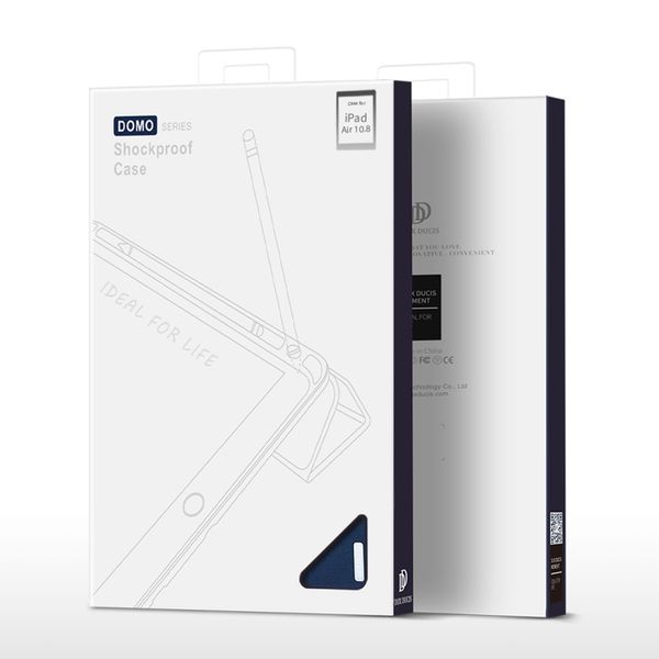 Dux Ducis Coque tablette Domo Apple iPad Air 11 pouces (2026) M4 / (2025) M3 / (2024) M2 / Air 5 (2022) / Air 4 (2020) - Bleu foncé