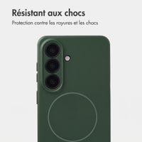 Accezz Coque Grip avec MagSafe Samsung Galaxy S26 - Vert foncé