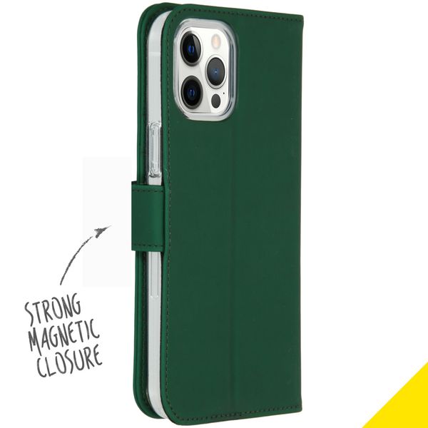 Accezz Étui de télephone Wallet Apple iPhone 12 Pro Max - Vert