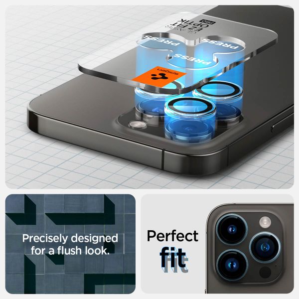 Spigen Optik Lens Protector - Protection complète de la caméra (lot de 2) Apple iPhone 15 Pro / 15 Pro Max
