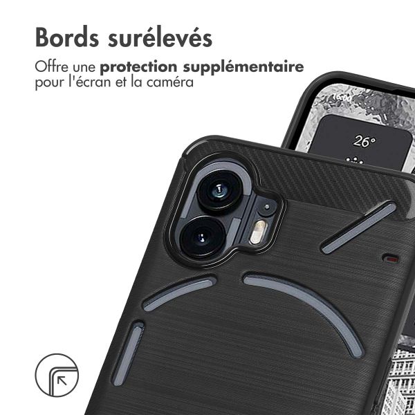 imoshion Coque Brushed Nothing Phone (2a) / (2a) Plus - Noir