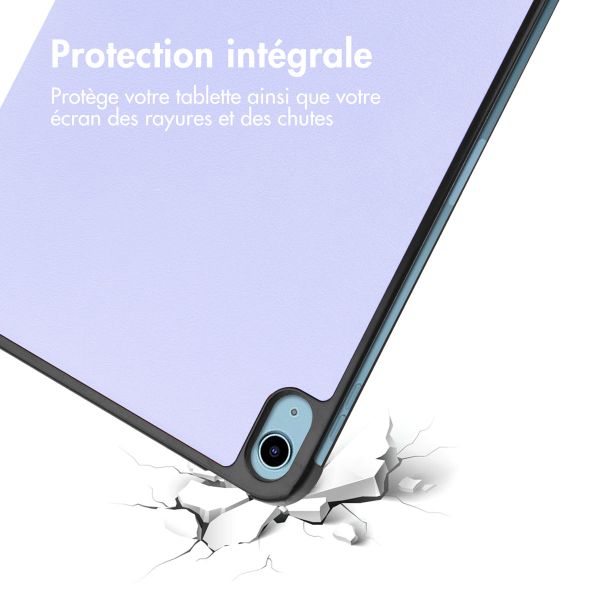 imoshion Coque tablette Trifold Apple iPad 11 (2025) 11 pouces A16 / iPad 10 (2022) 10.9 pouces - Lila