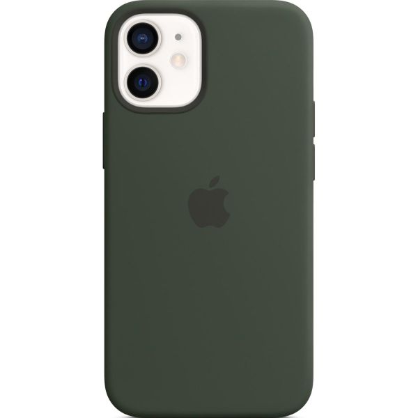 Apple 4 Pack Coque en silicone Apple iPhone 12 Mini - Transparant + Midnight + Pink Citrus + Cypress Green