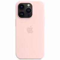 Apple Coque en silicone MagSafe Apple iPhone 14 Pro - Chalk Pink