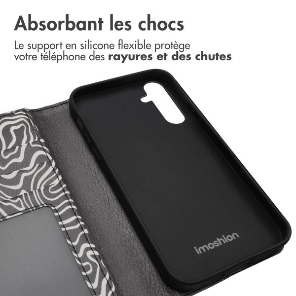 imoshion Étui de télephone portefeuille Design Samsung Galaxy A35 - Black And White