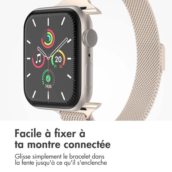 imoshion Bracelet slim Milanese Apple Watch | 38/40/41/42 mm - Starlight