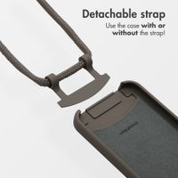 imoshion Coque arrière Color avec cordon amovible et MagSafe Apple iPhone 12 (Pro) - Black Coffee