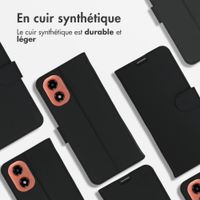 Accezz Étui de télephone Wallet Motorola Moto G04 / G24 - Noir