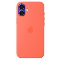 Apple Coque en silicone MagSafe Apple iPhone 16 - Tangerine Orange