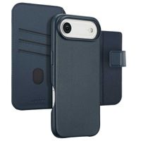 Accezz Étui de télephone portefeuille en cuir 2-en-1 avec MagSafe Apple iPhone Air - Nightfall Blue