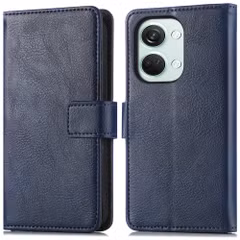 imoshion Étui de télephone portefeuille de luxe OnePlus Nord 3 - Bleu foncé