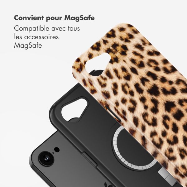 Selencia Coque arrière Vivid avec MagSafe Apple iPhone 17e / 16e - Wild Leo