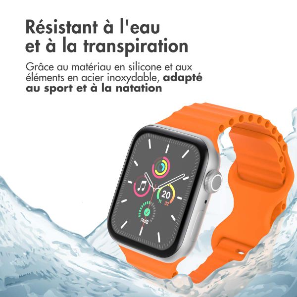imoshion Bracelet Athletic en silicone Apple Watch | 44/45/46/49 mm - Orange