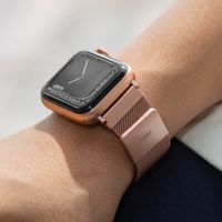 Uniq Bracelet Dante Mesh Milanese en acier Apple Watch | 38/40/41/42 mm - Rose