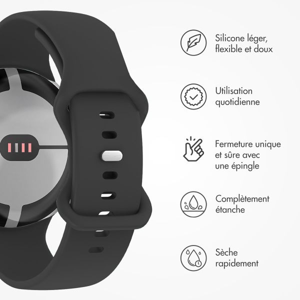 imoshion Bracelet en silicone⁺ Google Pixel Watch 3 / 4 (45 mm) - Taille L - Noir