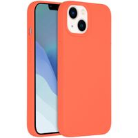 Accezz Coque Liquid Silicone avec MagSafe Apple iPhone 14 / 13 - Nectarine