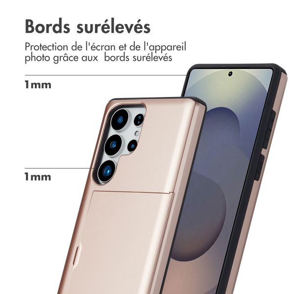 imoshion Coque arrière avec porte-cartes Samsung Galaxy S25 Ultra - Rose Doré