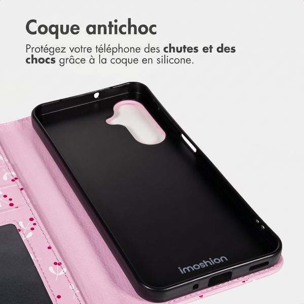 imoshion Étui de télephone portefeuille Design Samsung Galaxy A56 - Blush Berries