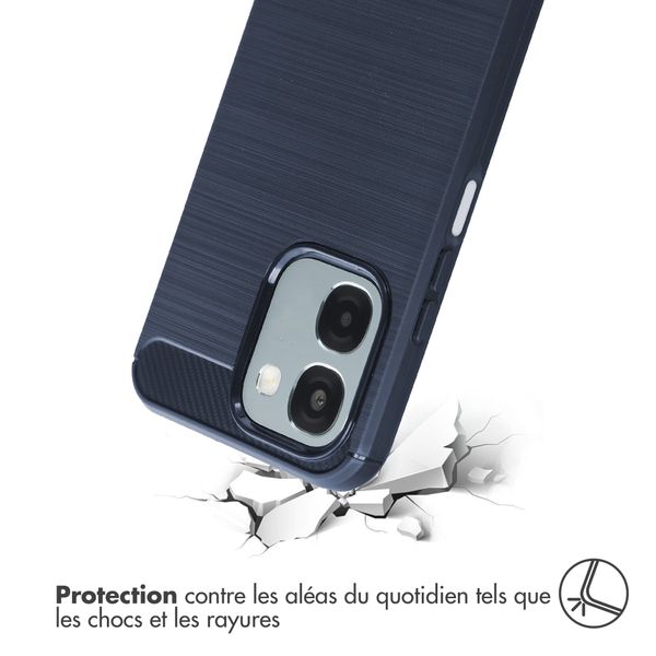 imoshion Coque Brushed Oppo A6 (5G) - Bleu foncé