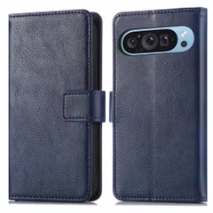 imoshion Étui de télephone portefeuille de luxe Google Pixel 9 / 9 Pro - Bleu foncé