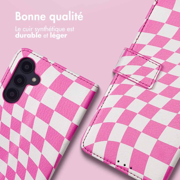 imoshion Étui de télephone portefeuille Design Samsung Galaxy A54 (5G) - Retro Pink
