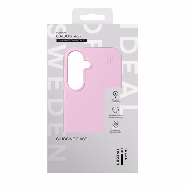 iDeal of Sweden Coque en silicone avec MagSafe Samsung Galaxy A57 (5G) - Bubblegum Pink
