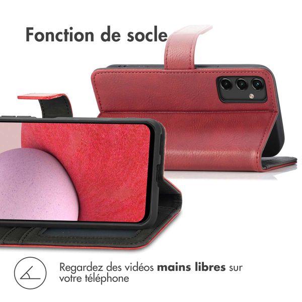imoshion Étui de télephone portefeuille de luxe Samsung Galaxy A14 (5G/4G) - Rouge