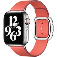 Apple Bracelet Leather Band Modern Buckle Apple Watch | 38/40/41/42 mm - Taille S - Pink Citrus