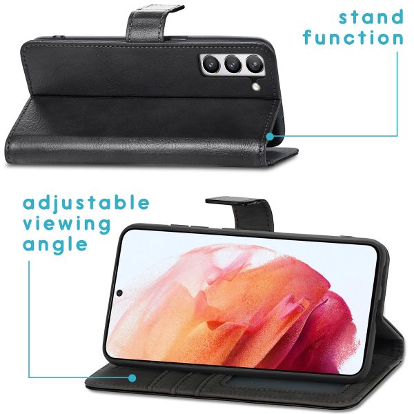 imoshion Étui de télephone portefeuille de luxe Samsung Galaxy S21 FE - Noir