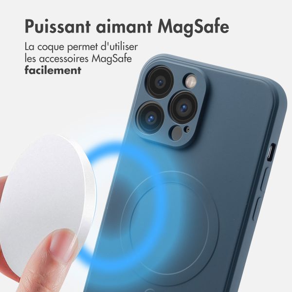 imoshion Coque Couleur avec MagSafe Apple iPhone 13 Pro Max - Bleu foncé