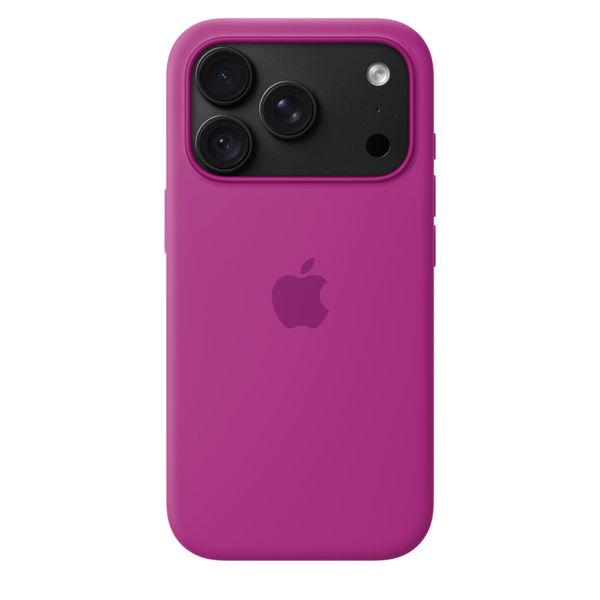 Apple Coque en silicone avec MagSafe Apple iPhone 18 Pro - Magenta