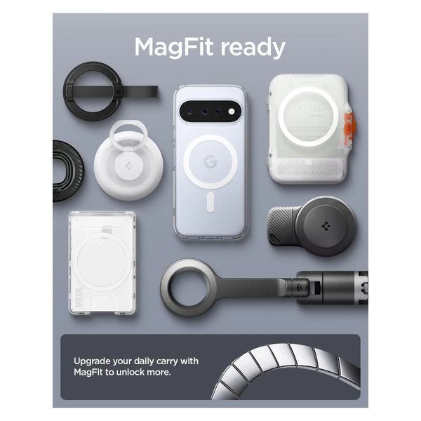 Spigen Coque Ultra Hybrid MagSafe Google Pixel 11 - Clear / White