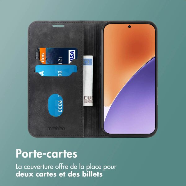 imoshion Étui de téléphone portefeuille Slim Xiaomi 15T Pro - Noir