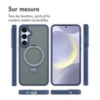 Accezz Coque Ring Stand avec MagSafe Samsung Galaxy S24 Plus - Bleu