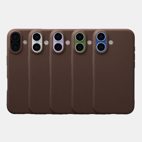 imoshion Coque arrière Texture Apple iPhone 17 - Marron foncé