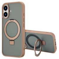 Accezz Coque Ring Stand avec MagSafe Apple iPhone 16 - Marron