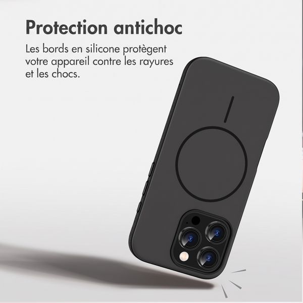 imoshion Coque arrière Color avec Thin MagSafe Ring Apple iPhone 16 Pro - Noir