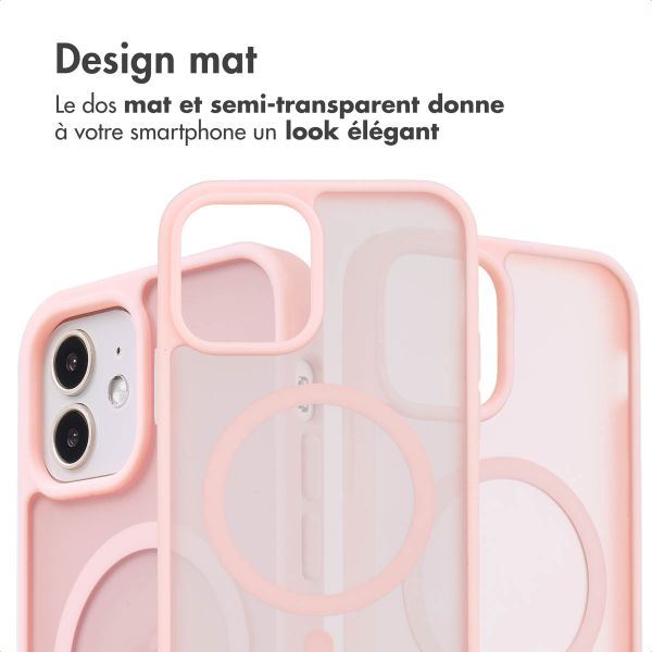 imoshion Coque Color Guard avec MagSafe Apple iPhone 12 (Pro) - Rose clair