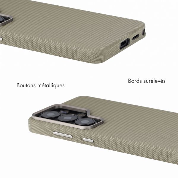 Accezz Coque arrière Mesh avec MagSafe Samsung Galaxy S26 Ultra - Gris foncé