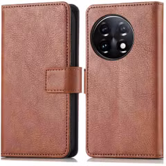 imoshion Étui de télephone portefeuille de luxe OnePlus 11 - Marron