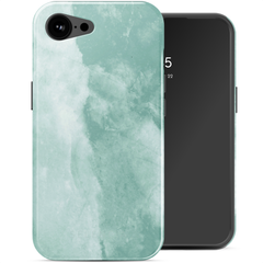 Selencia Coque arrière Vivid avec MagSafe Apple iPhone 17e / 16e - Marble Grayed Jade