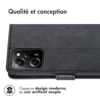 imoshion Étui de télephone portefeuille de luxe Xiaomi Poco X5 Pro 5G - Noir