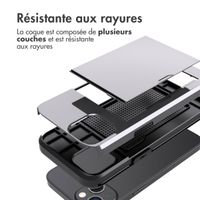 imoshion Coque arrière avec porte-cartes Apple iPhone 13 - Gris