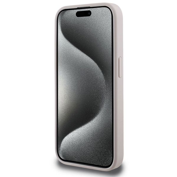 Guess Coque 4G Metal Logo MagSafe Apple iPhone 15 Pro Max - Rose