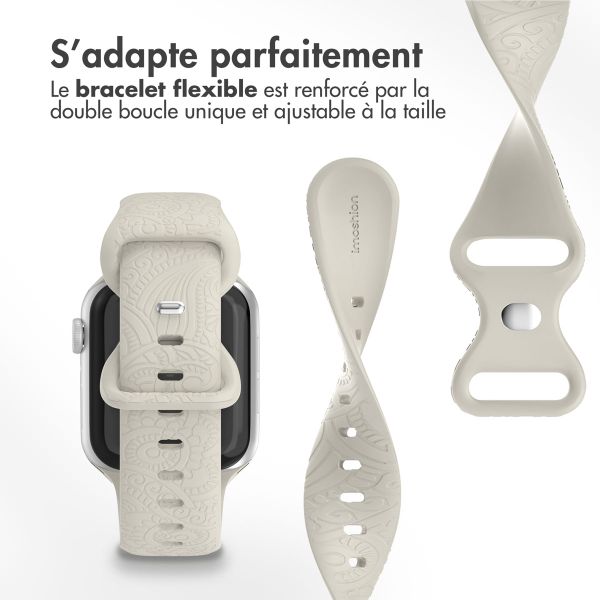 imoshion Bracelet en silicone Mandala Apple Watch | 38/40/41/42 mm - Starlight