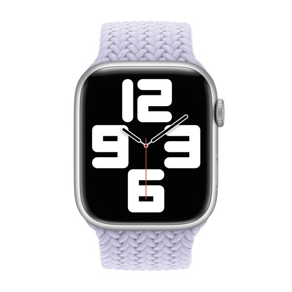 Apple Bracelet Solo tressé Apple Watch | 44/45/46/49 mm - Taille 5 - Purple Fog