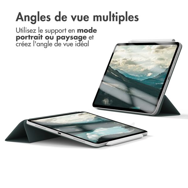 imoshion Magnetic etui de téléphone portefeuille Apple iPad Air 11 pouces (2026) M4 / (2025) M3 / (2024) M2 / Air 5 (2022) / Air 4 (2020) - Vert foncé