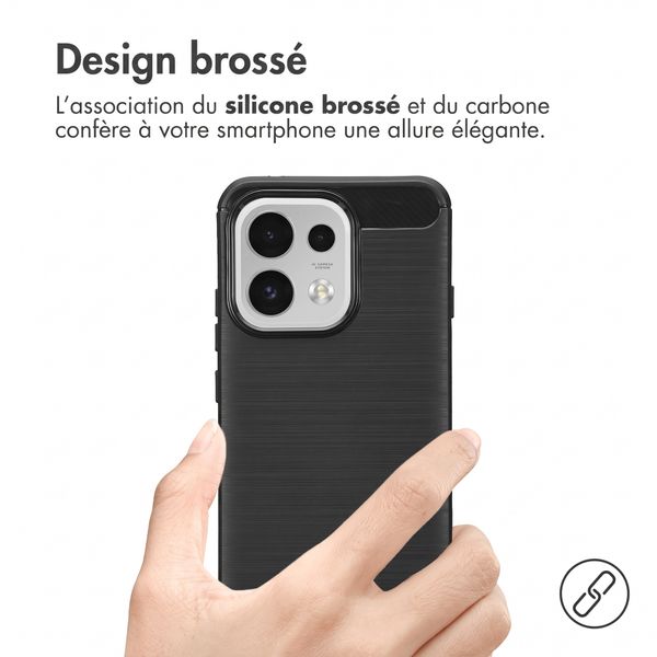 imoshion Coque Brushed Oppo Reno 16 F - Noir