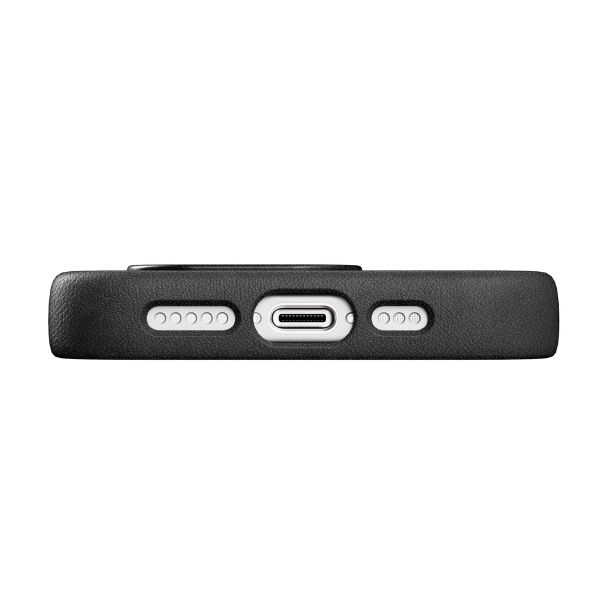 Woodcessories Coque Bio Leather MagSafe Apple iPhone 15 - Noir